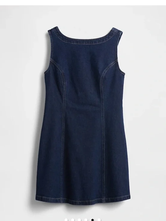 Gap denim boatneck mini dress - Picture 5 of 6